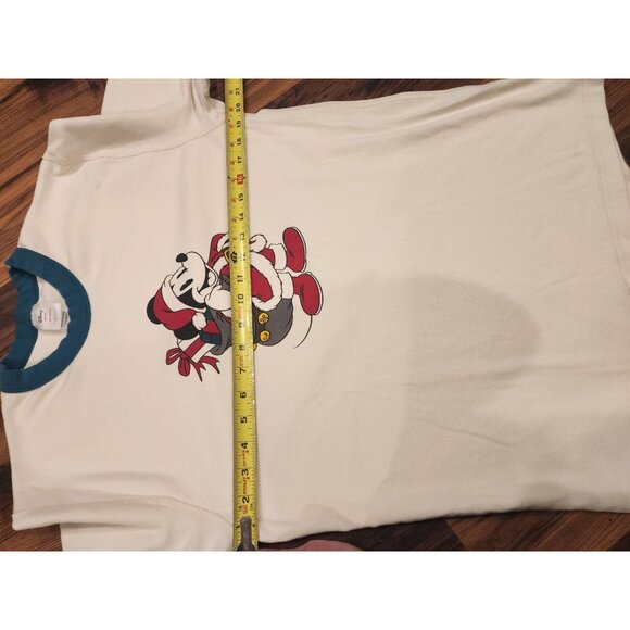 Hanna Andersson + Disney Santa Mickey Mouse Pajamas Mens L Long John Flannel - Picture 8 of 15